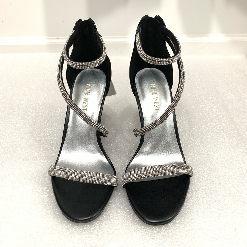 Nine West Women's Embellished Dress Sandals Black Color